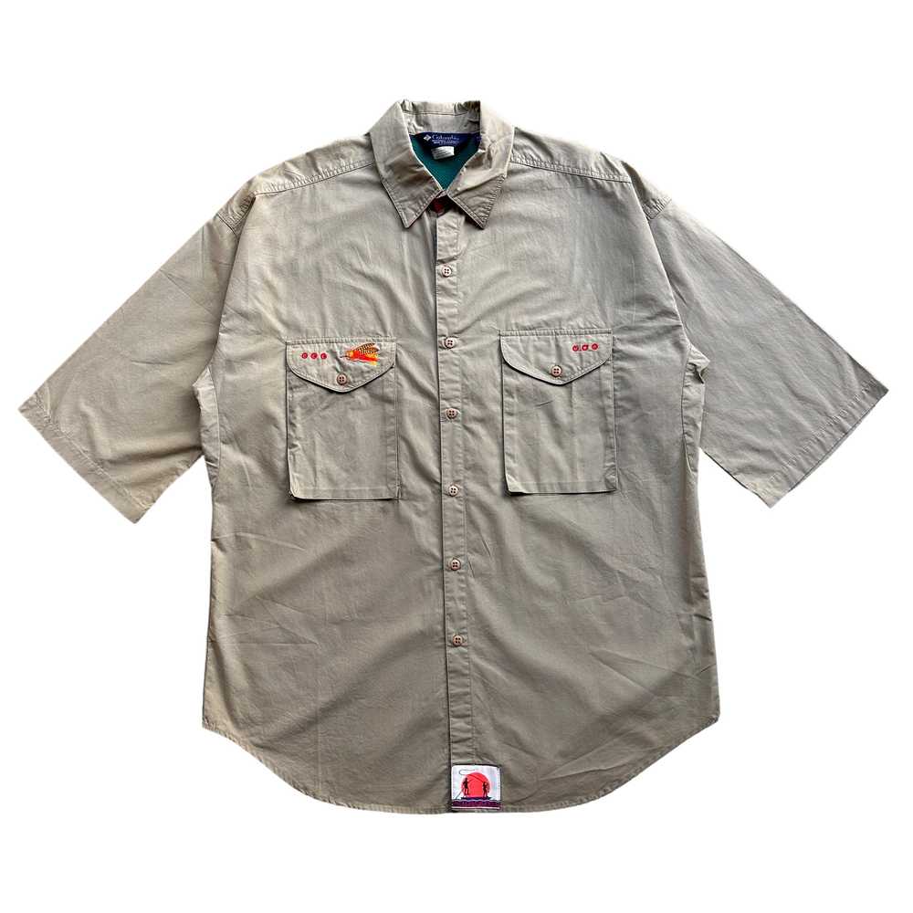 90s Columbia fishing shirt 2/4 sleeve L/XL - image 1