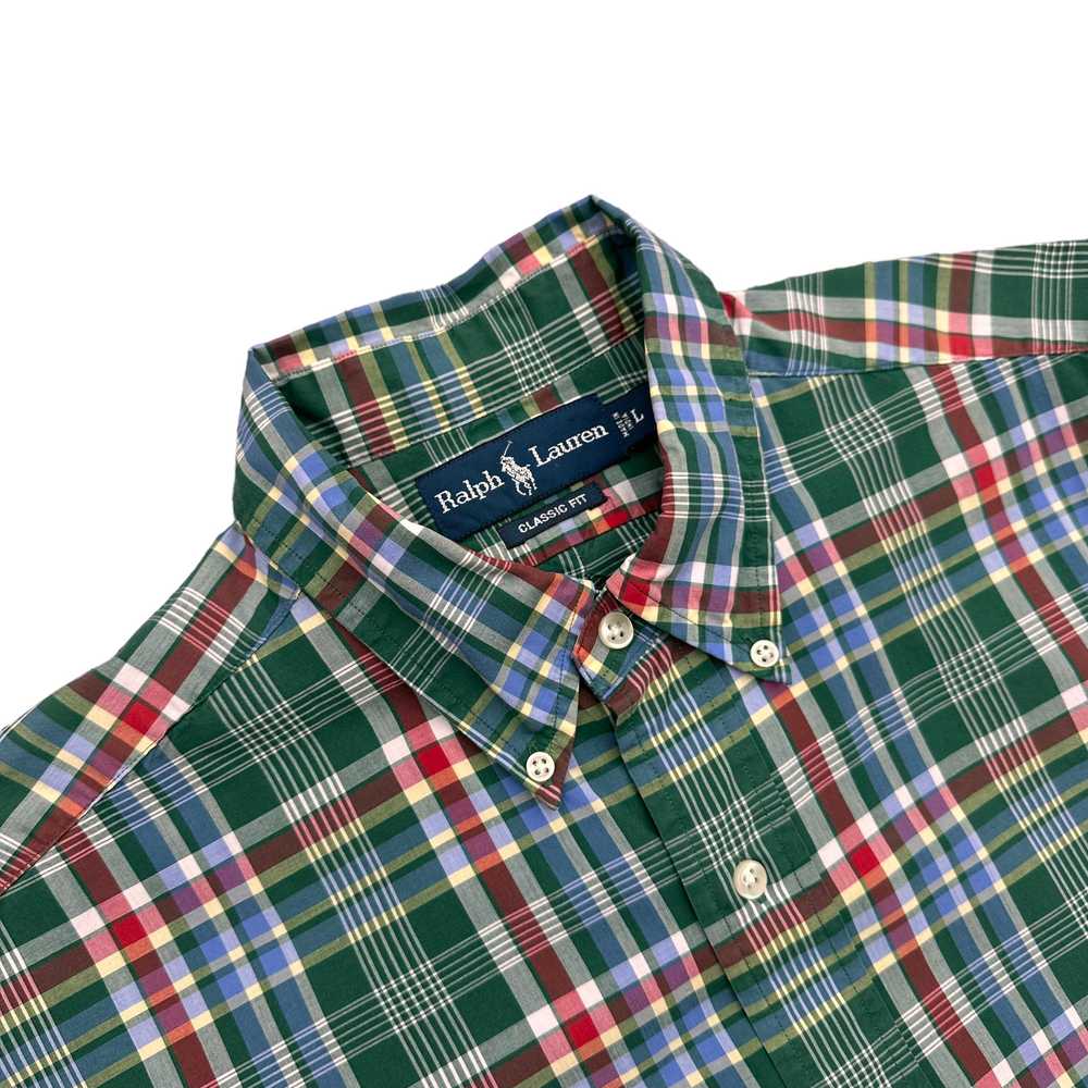 Polo ralph lauren button up short sleeve shirt la… - image 2