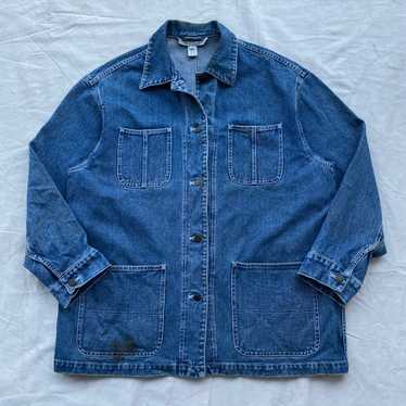 Denim chore coat Women’s large - image 1