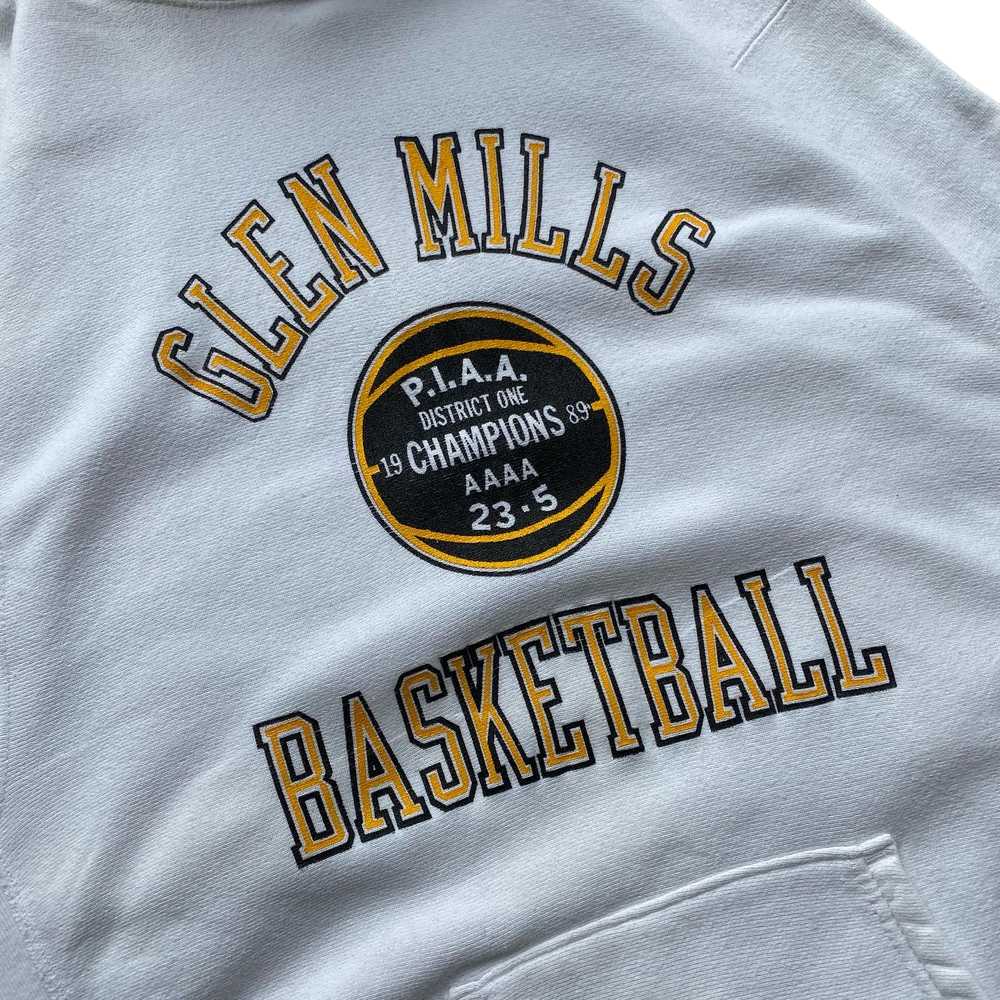 80s Glenn mills basketball hooded sweatshirt. lar… - image 5