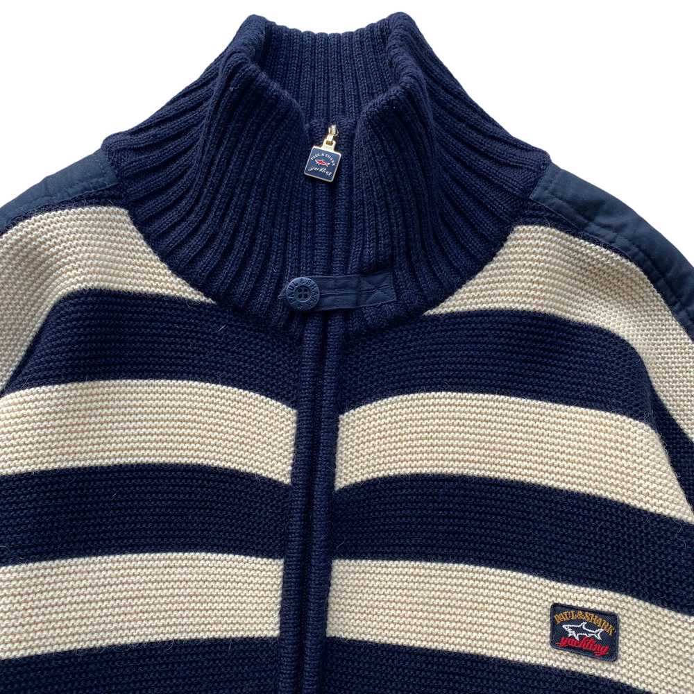 80s Paul and shark heavy wool zip XXL - image 2