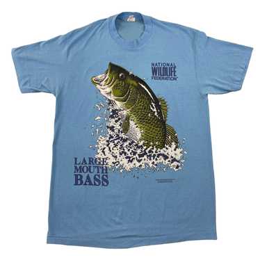 80s Large mouth bass tee. medium