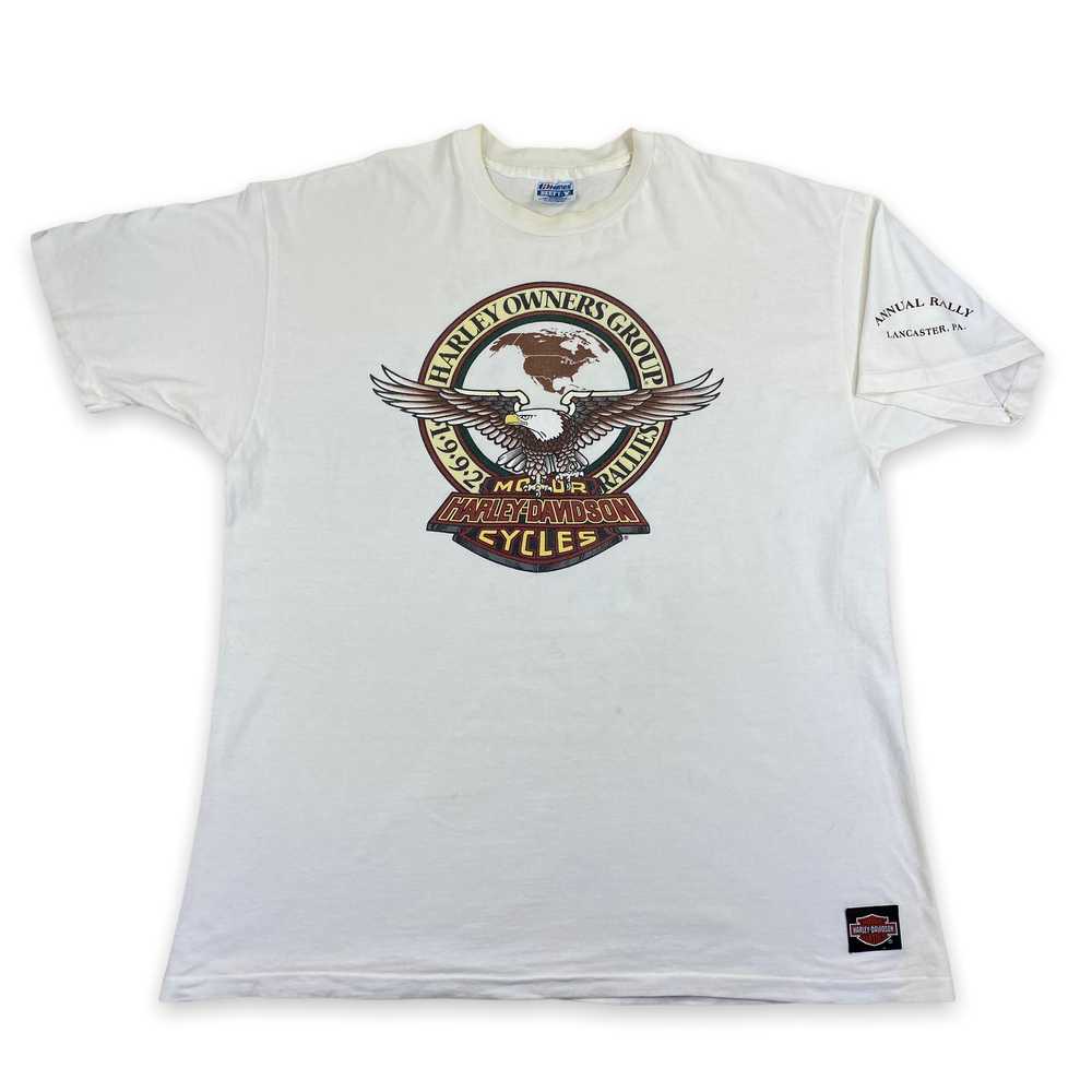 1992 Harley owners group tee XL - image 1