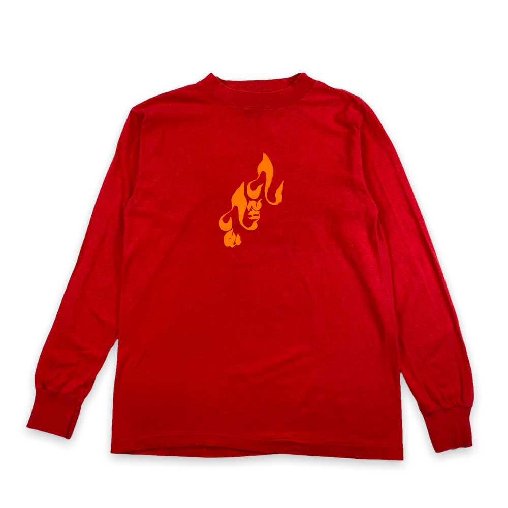 70s Flame graphic long sleeve S/M - image 1