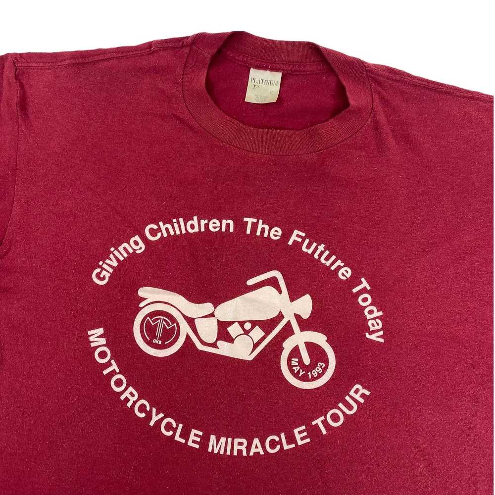 1993 Motorcycle miracle tour tee. L/XL - image 2