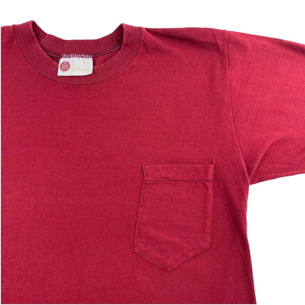 80s blank pocket tee medium - image 2