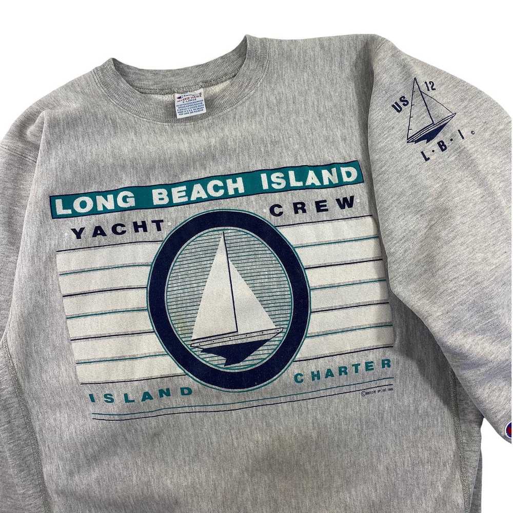 90s Champion Long beach island reverse weave yach… - image 2