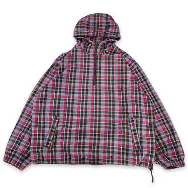 Eddie Bauer plaid cotton anorak. Large