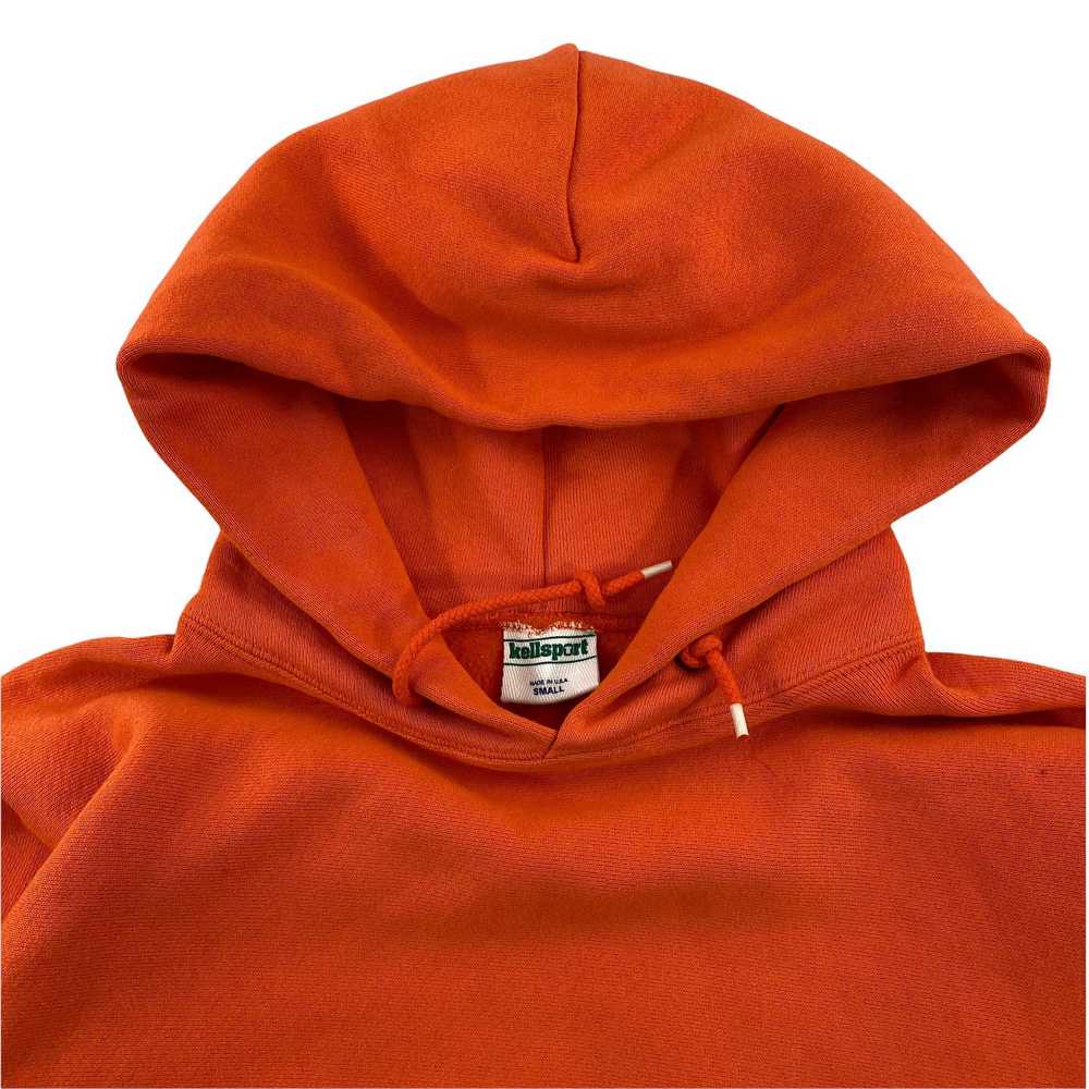 Heavyweight hooded sweatshirt. tangerine. Made in… - image 2