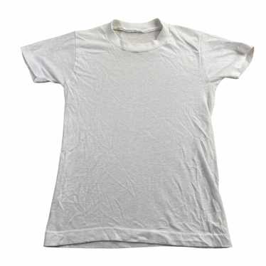 80s Baby doll white tee. washed soft. clean