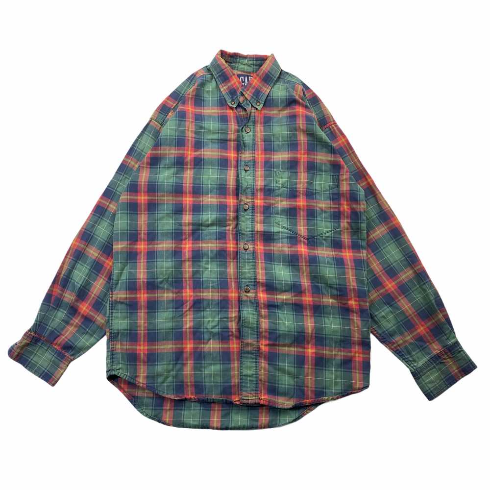 90s Gap button down plaid shirt. Small - image 1