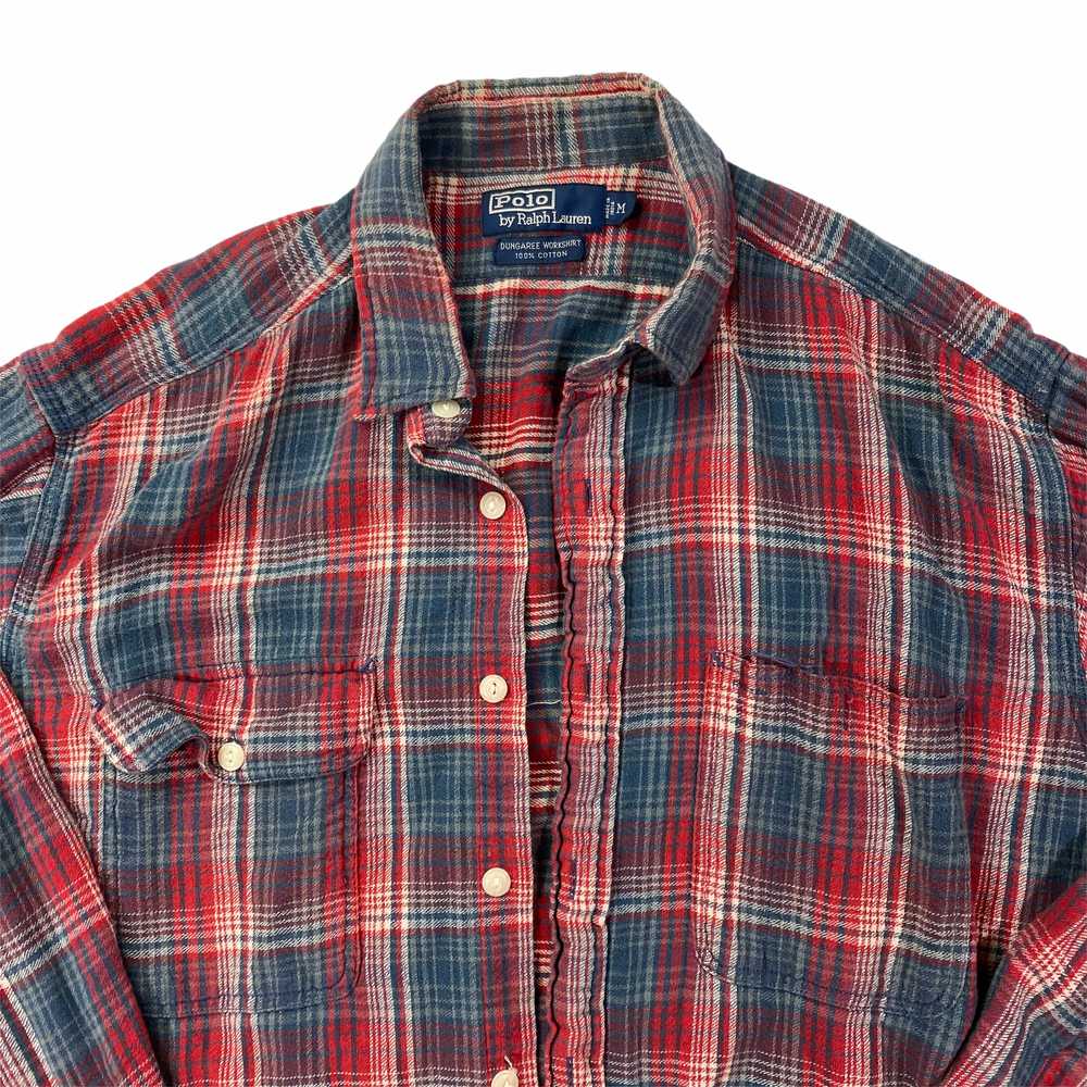 Polo plaid cotton shirt. medium - image 2