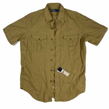 Polo ralph lauren linen shirt medium - image 1