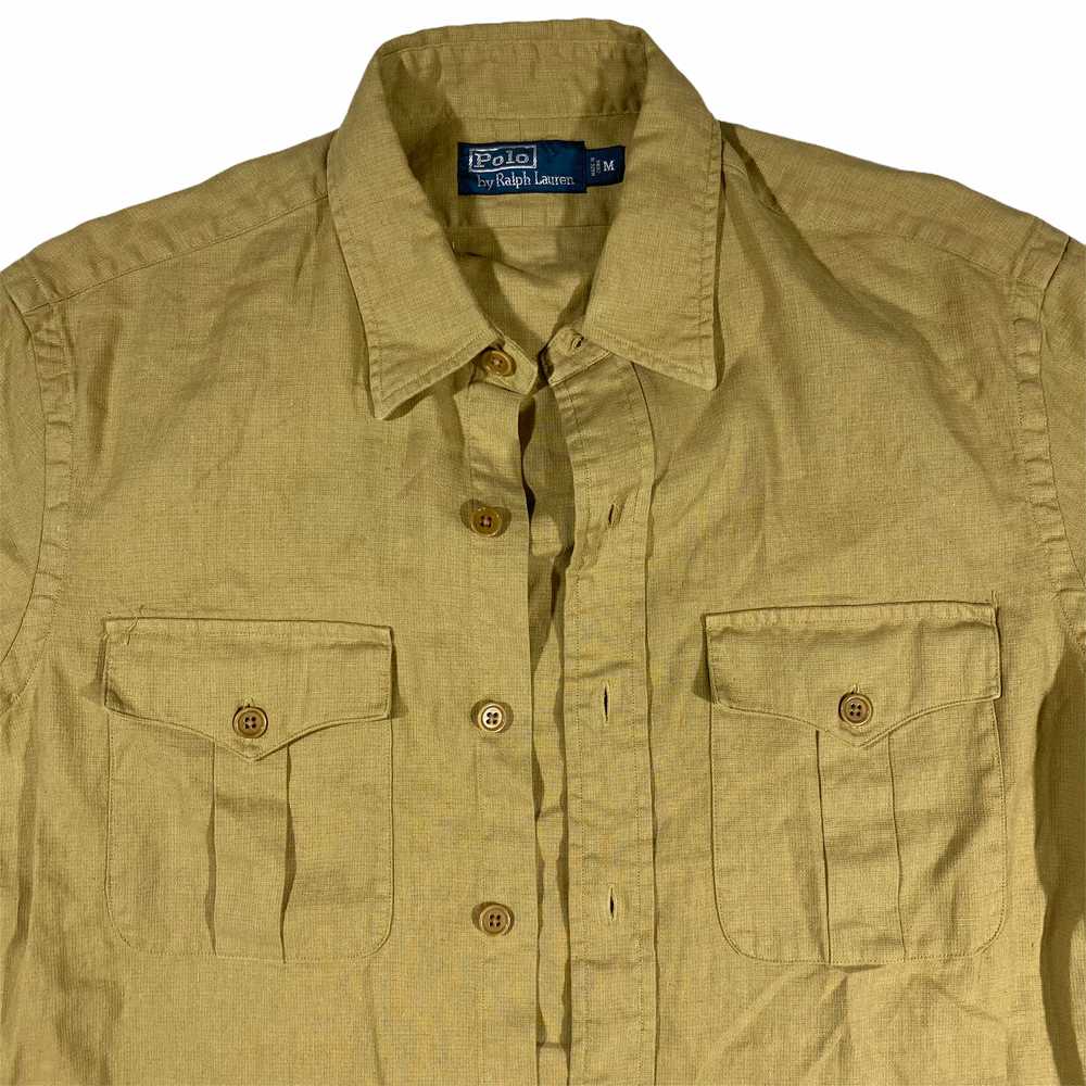 Polo ralph lauren linen shirt medium - image 2