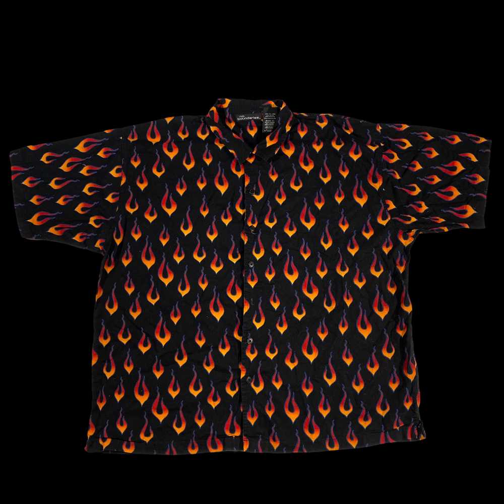 Y2k Flames shirt XXL - image 1