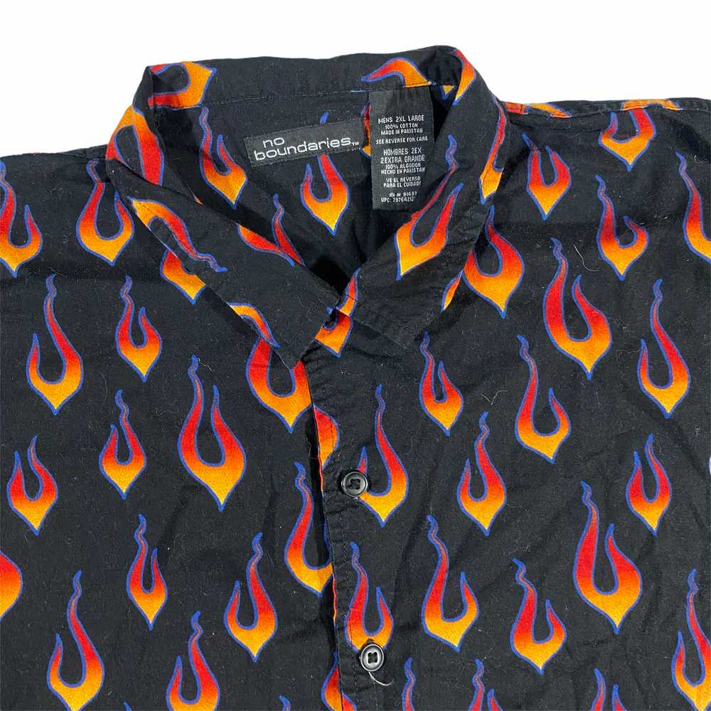 Y2k Flames shirt XXL - image 2