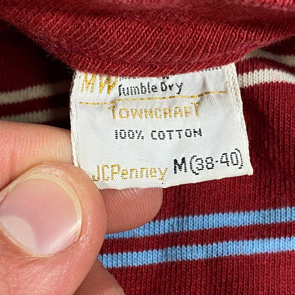 70s JC Penny striped long sleeve. boys medium? (r… - image 3