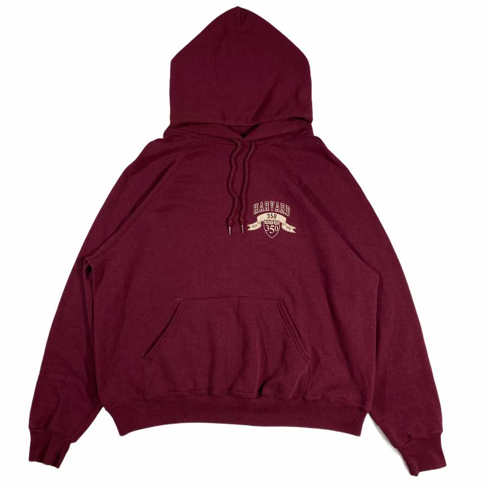 1986 Harvard champion hoodie soft 50/50 S/M - image 1