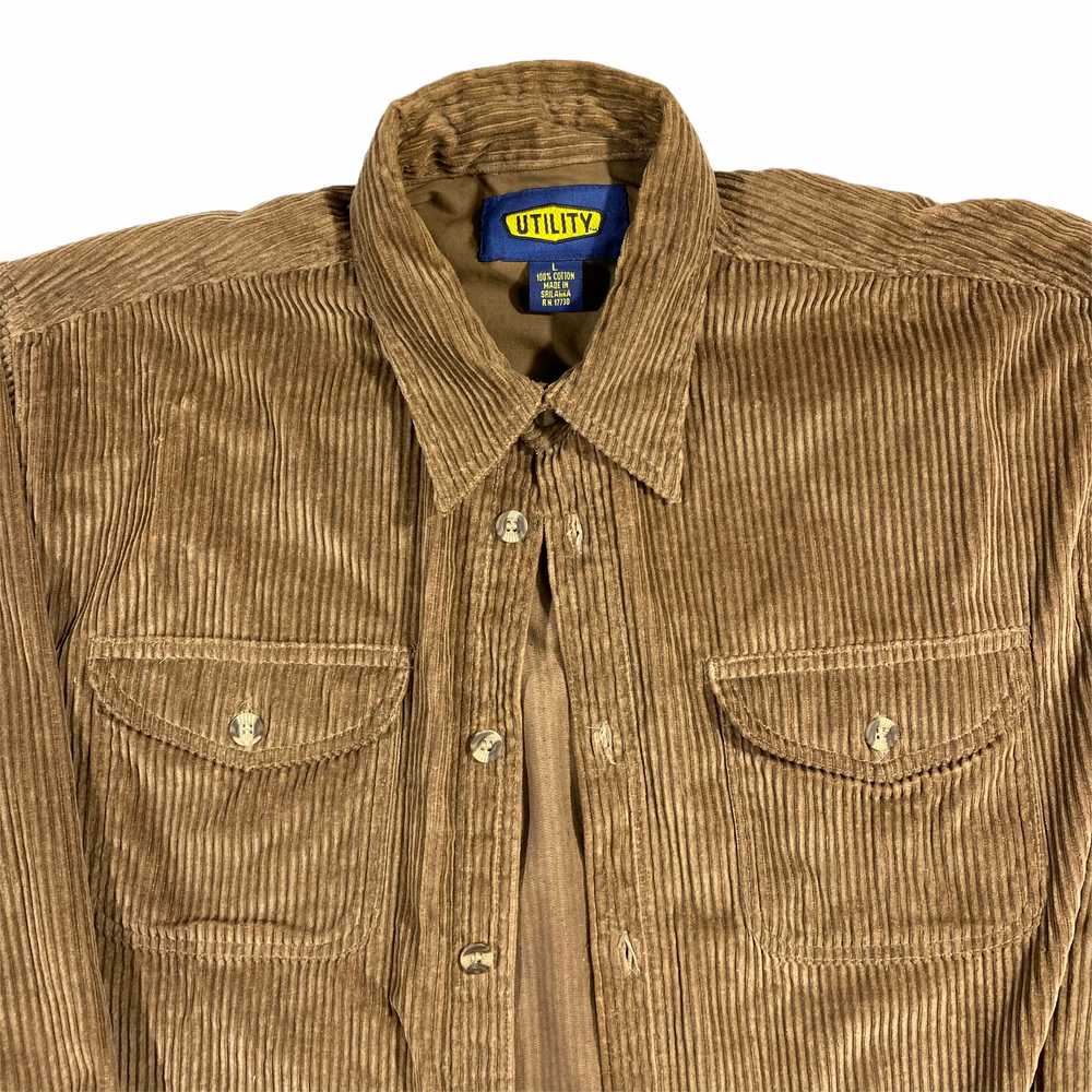 Y2k Corduroy shirt large - image 2