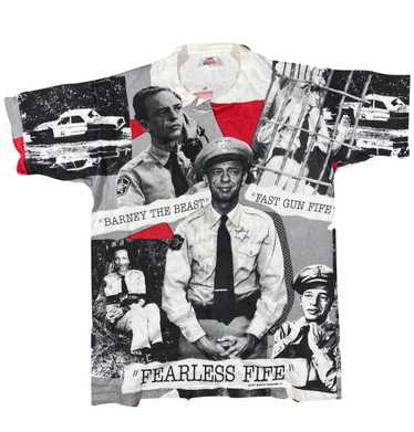 90s Barney fife tee large