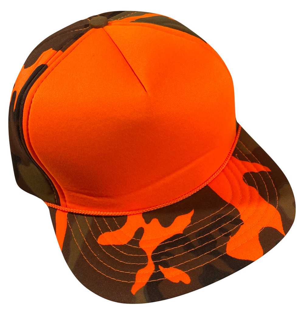 80s Orange camo trucker - image 1