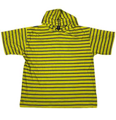 90s Gap striped hooded tee L/XL