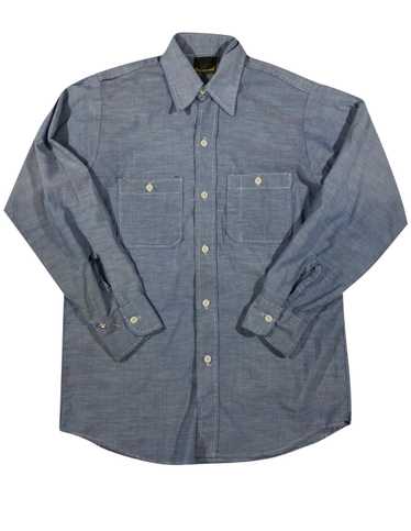 60/70s Chambray Work Shirt Small