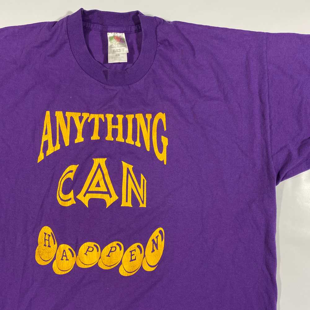 90s Anything can happen church tee. XL - image 2