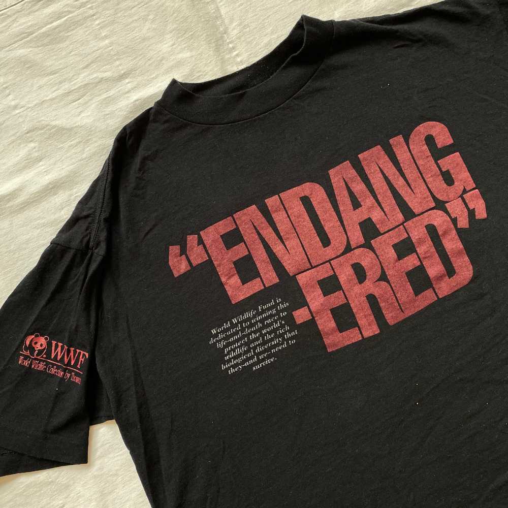 90s WWF ENDANGERED tee. large - image 3