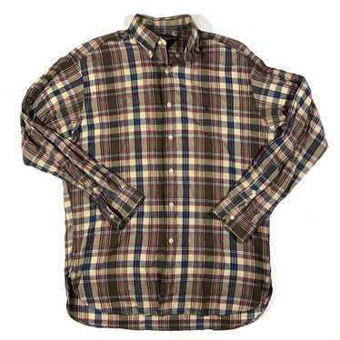 Polo ralph lauren plaid light cotton button down.… - image 1