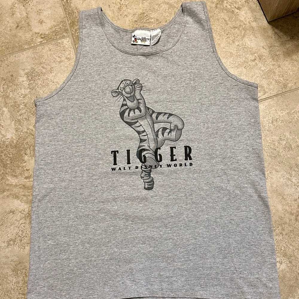 Vintage Walt Disney Tigger gray tank top - image 1