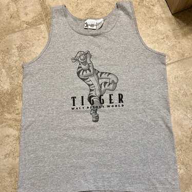 Vintage Walt Disney Tigger gray tank top - image 1