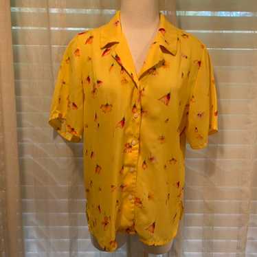 Vintage Pendleton floral blouse 10 - image 1