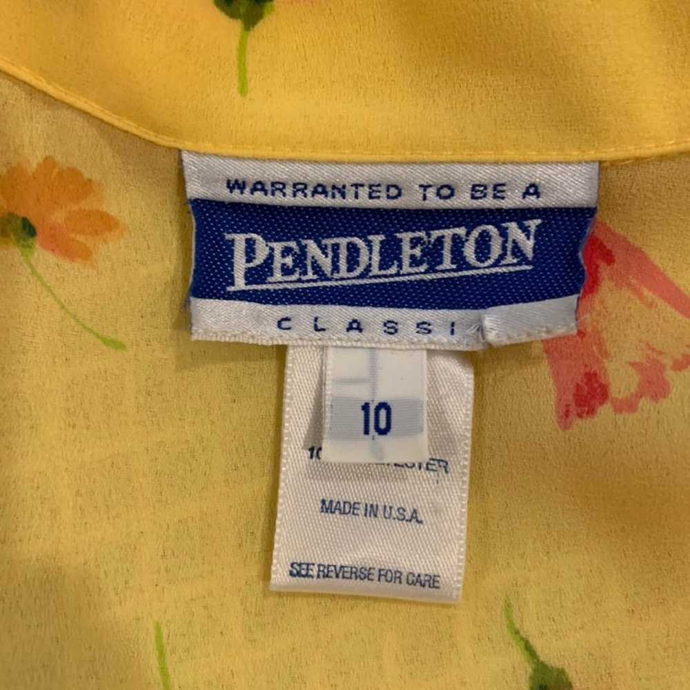 Vintage Pendleton floral blouse 10 - image 5