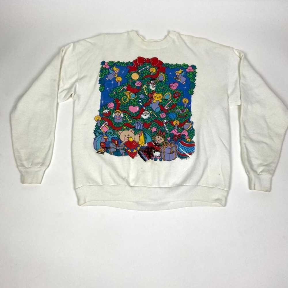 Vintage Novelty Holiday Sweatshirt - image 1