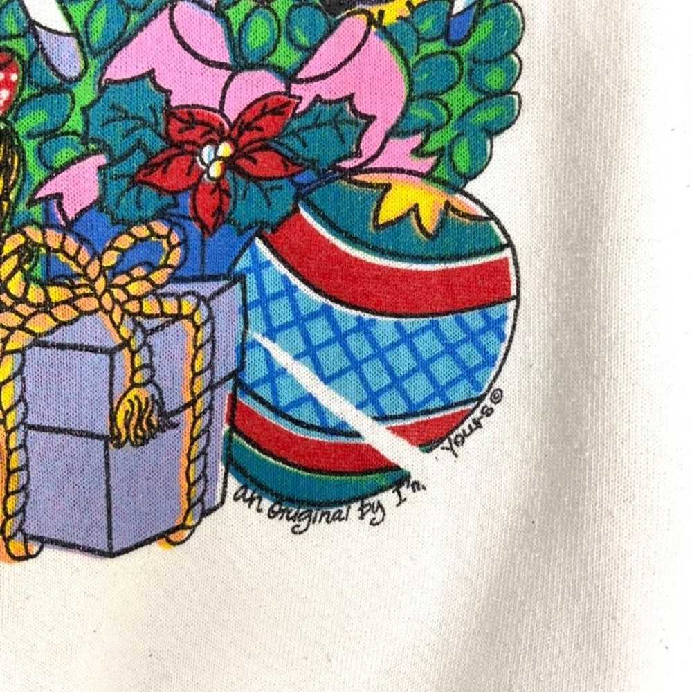 Vintage Novelty Holiday Sweatshirt - image 3