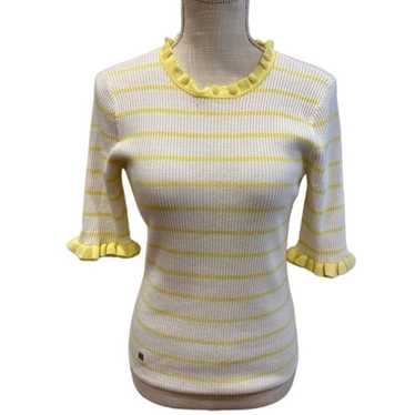 Lauren Ralph Lauren Yellow Stripe Vintage Style K… - image 1