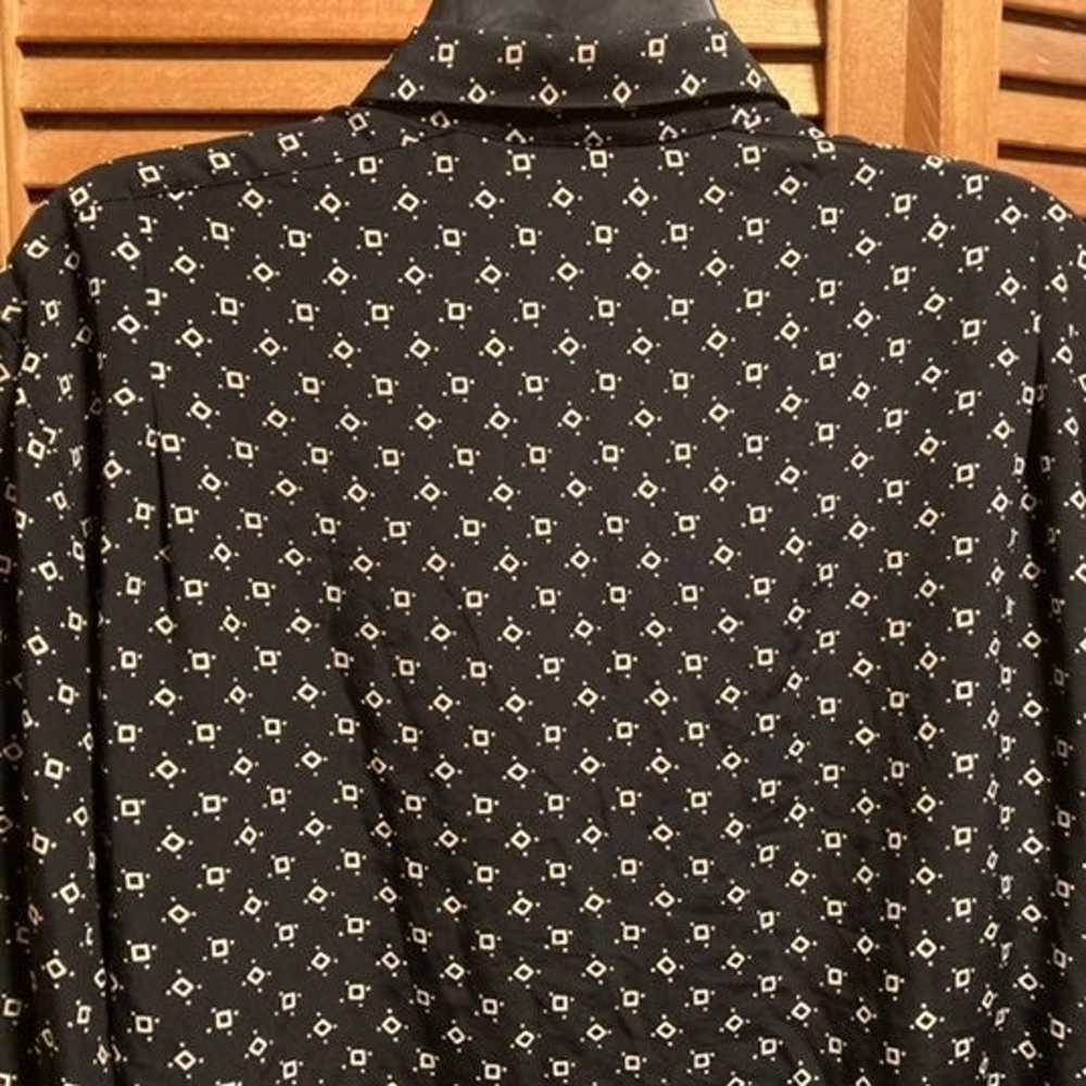 Vintage Liz Claiborne Black & White Blouse - image 10