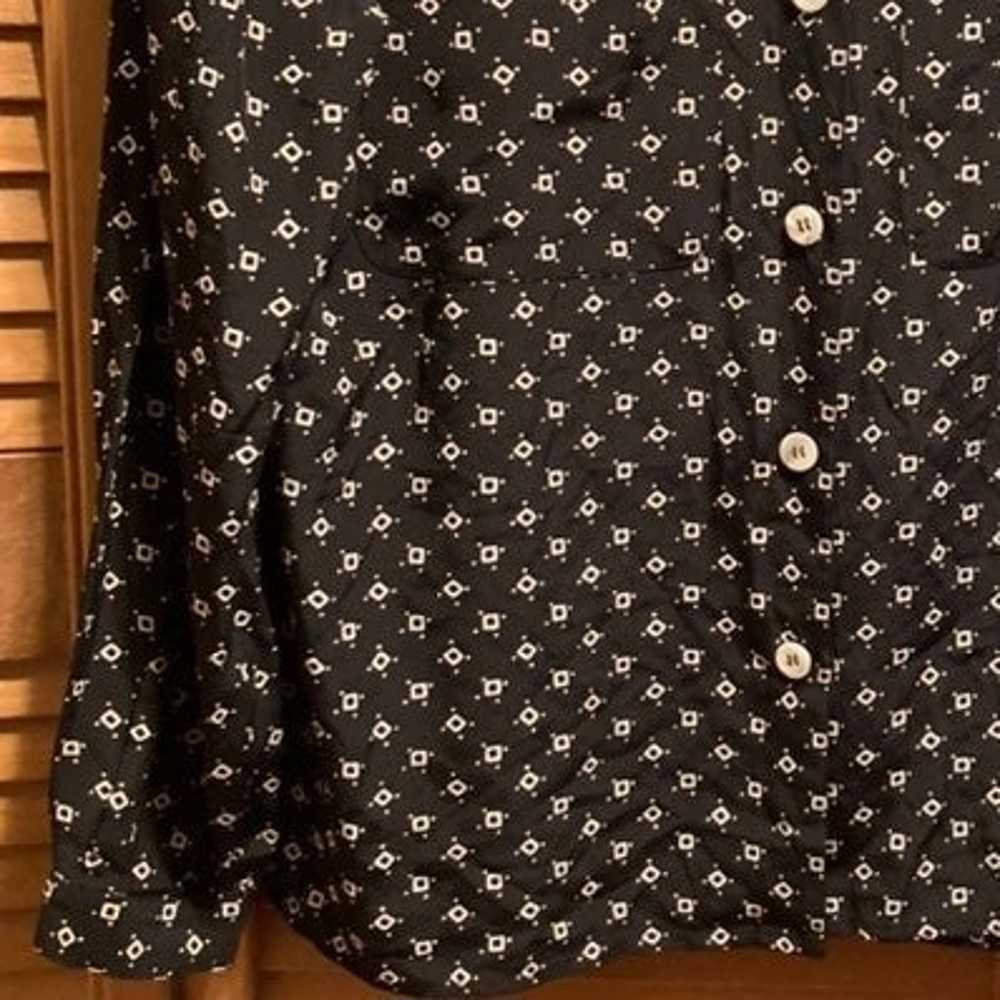 Vintage Liz Claiborne Black & White Blouse - image 7