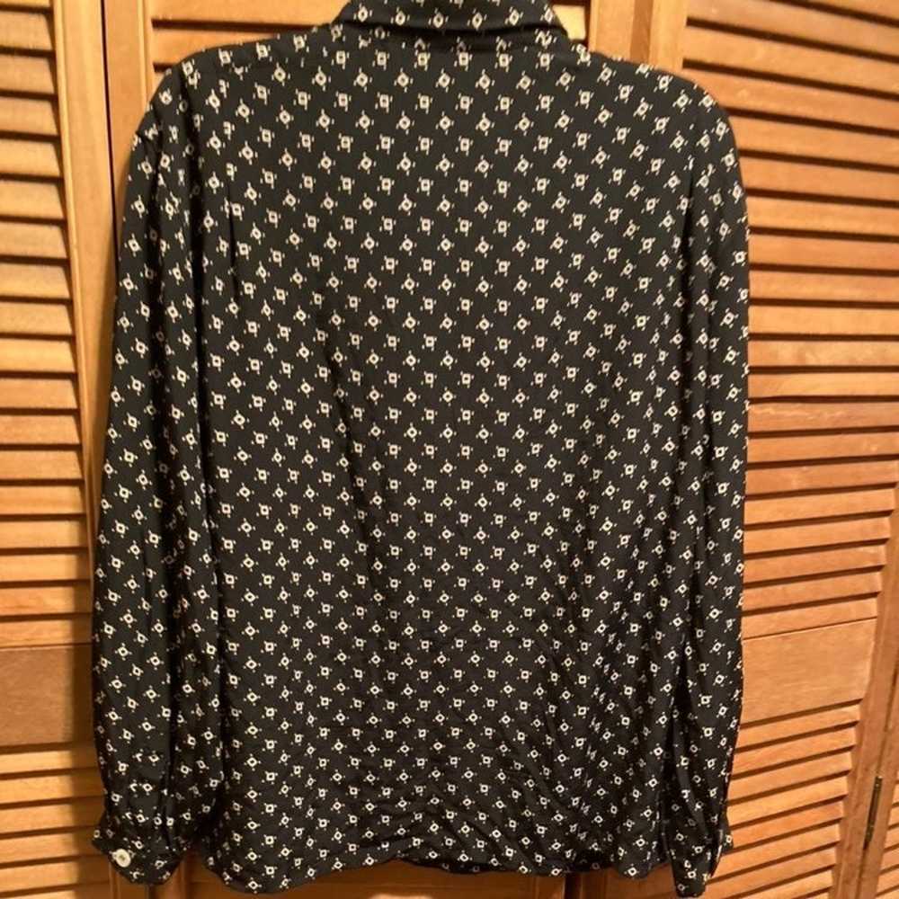 Vintage Liz Claiborne Black & White Blouse - image 9