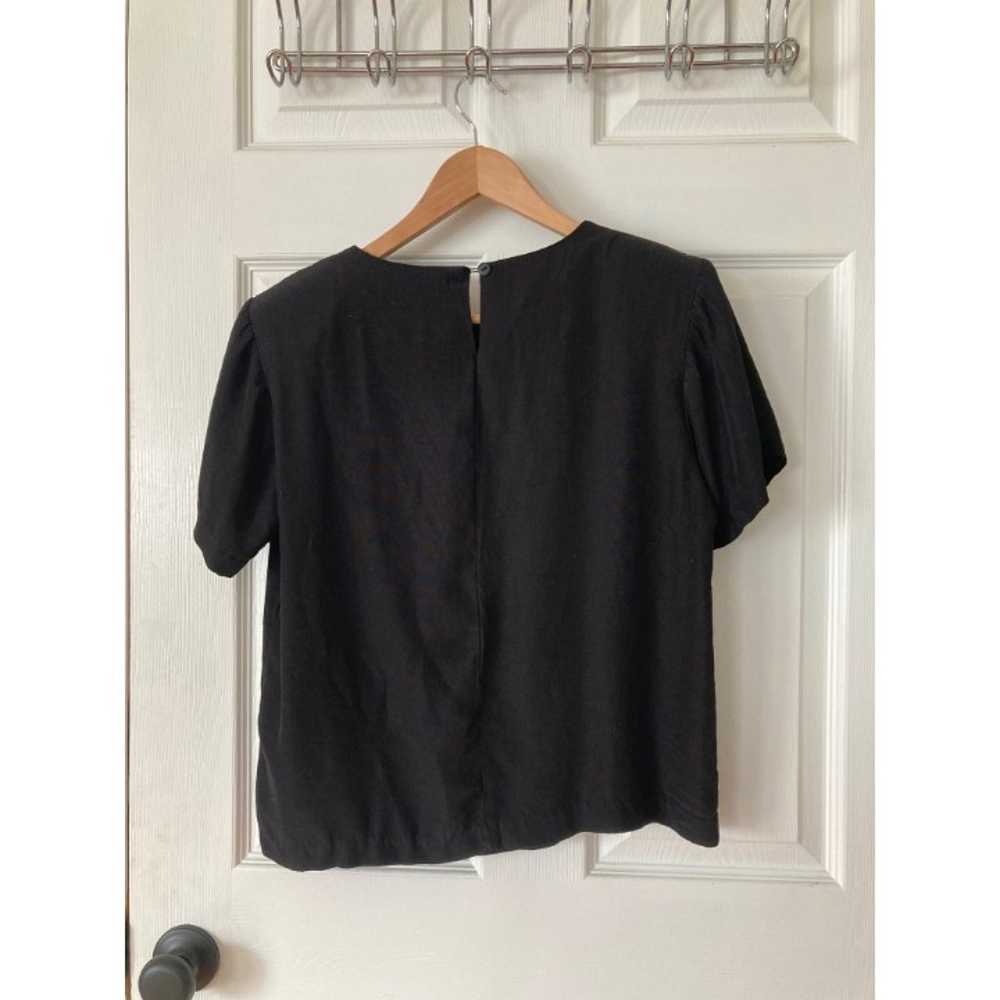 Vintage Christine David Short Sleeve Black Should… - image 2