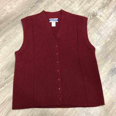 Vintage Ladies Pendleton Sweater Vest Kn - image 1