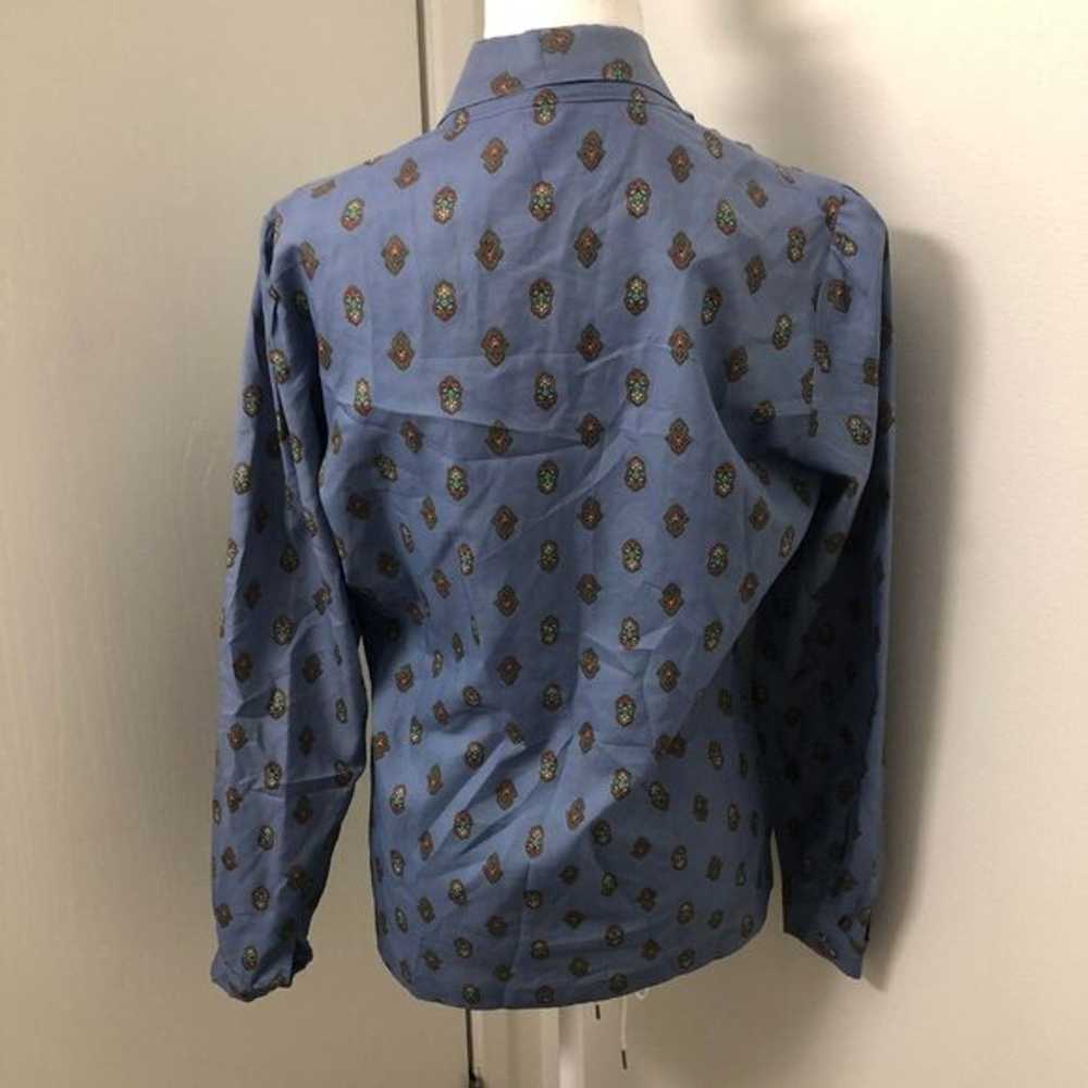 Vtg 70s Jantzen Women's Printed Collared Button D… - image 2