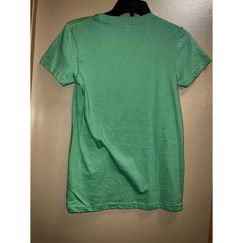 American Apparel Green Graphic T-shirt Women Size… - image 2