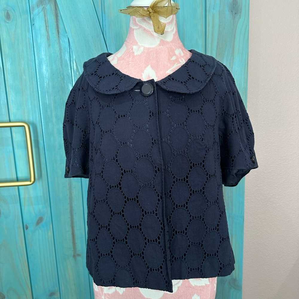 Ann Taylor Loft Vintage Women’s Navy Short Jacket… - image 1