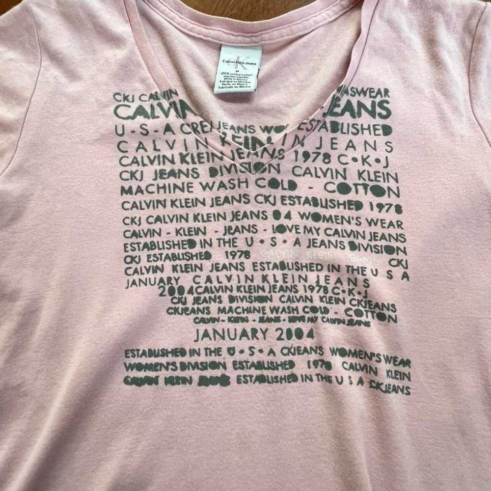 Calvin Klein Jeans Vintage Baby Pink Tee - image 3