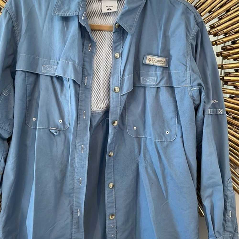 Columbia Vintage Blue Work Shirt - image 4