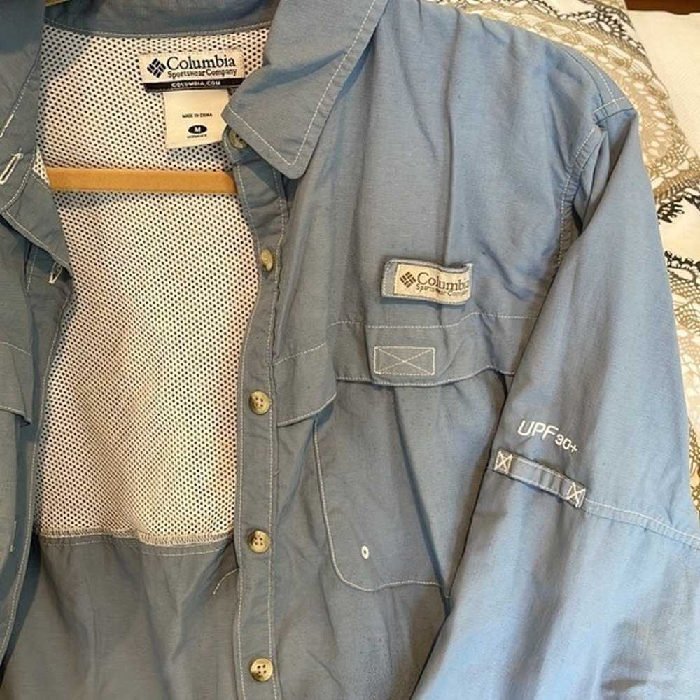 Columbia Vintage Blue Work Shirt - image 8