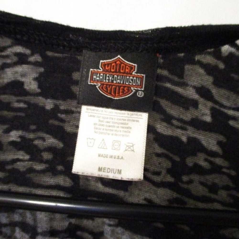 Harley-Davidson Tank Top Black Blue Sleeveless M … - image 3