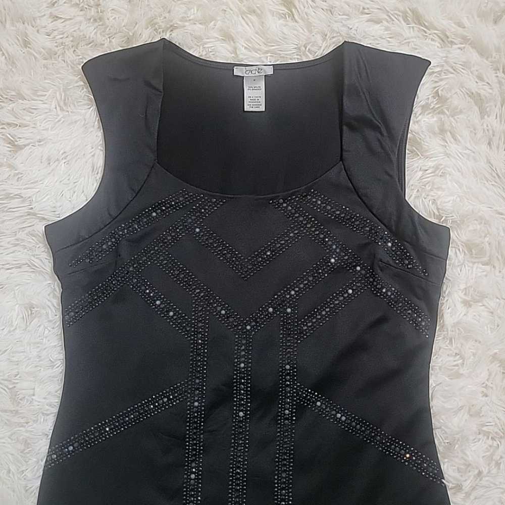 Vintage Cache Y2K Embellished Bejeweled Sleeveles… - image 3